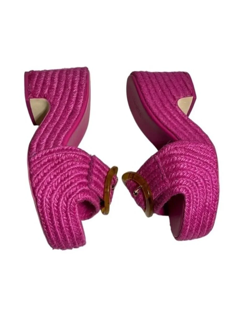 Cult Gaia Cleia Platform Sandal in Qajar Rose, Size: 7